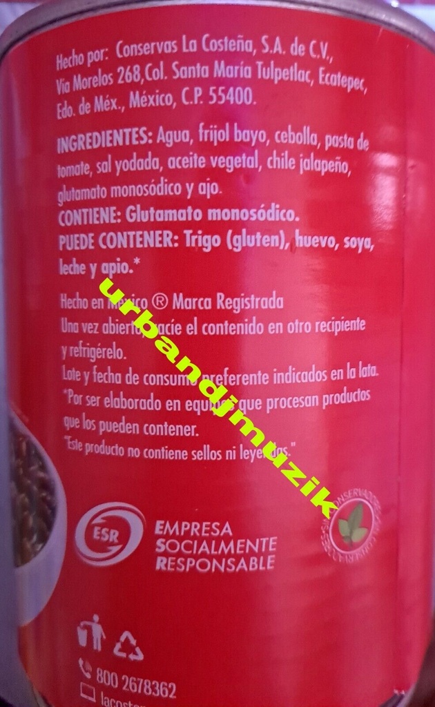 Frijol Bayos Enteros LC 560g
