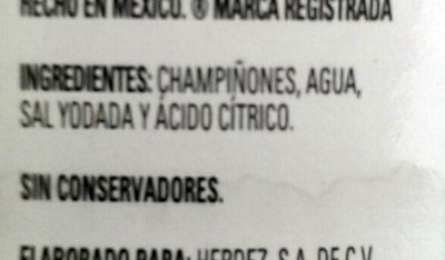 Champiñones Reb Herdez 186g