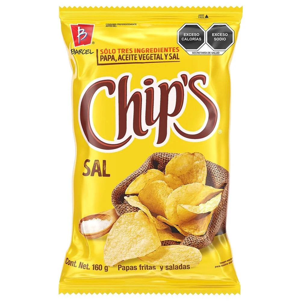 [604049] Papas Chips Sal Barcel 170g
