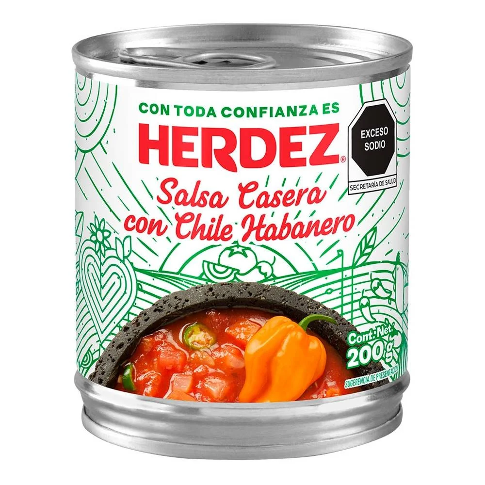[612019] Salsa Casera Habanero Herdez 200gr