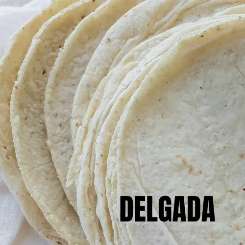 [507020] Tortilla Blanca Delgada 1/2