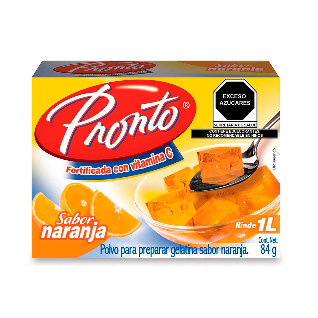[607016] Gelatina Naranja Pronto 84g