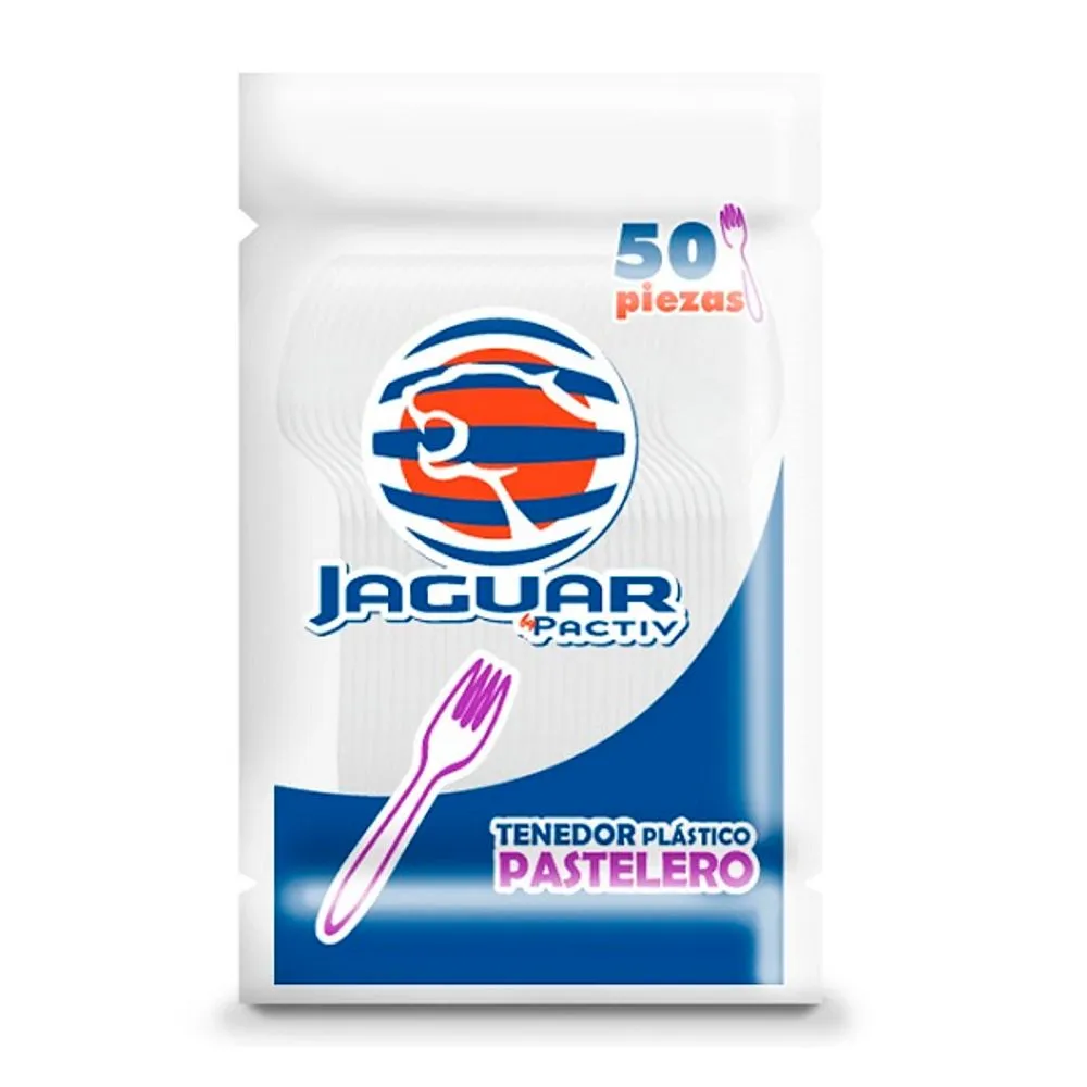 [609007] Tenedores Pastel Des Jaguar 50Pz