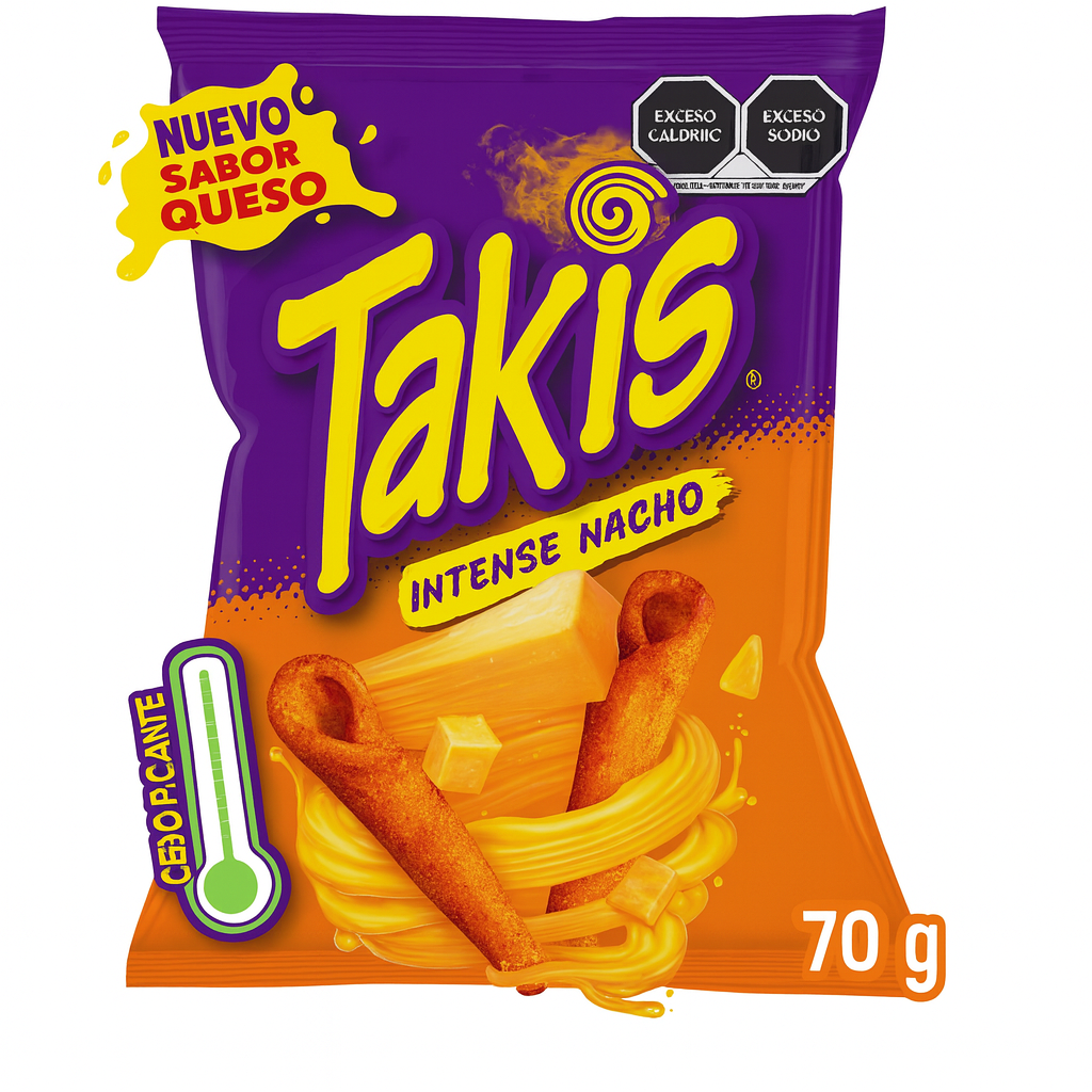 [604005] Takis Intensive Nacho Barcel 70gr