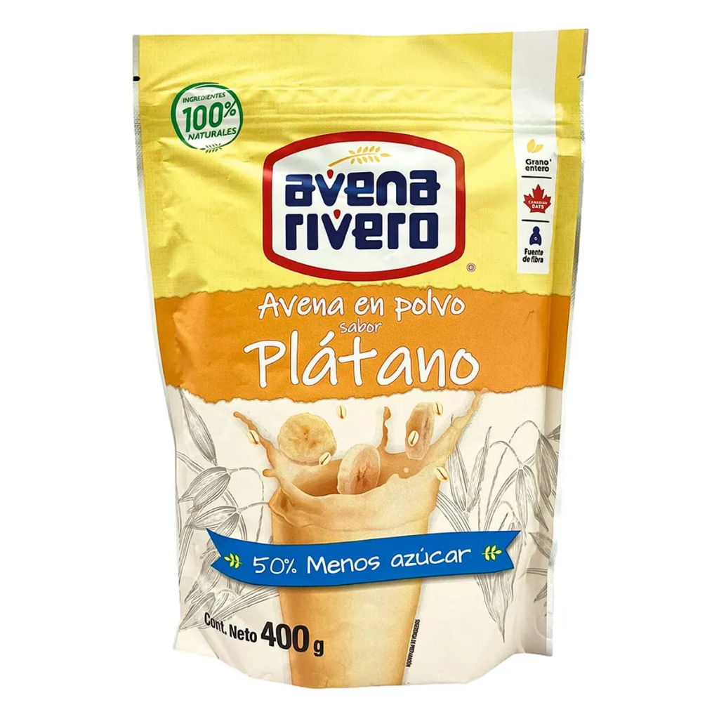 [607050] Avena Rivero Sabor Platano 400g